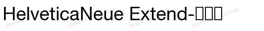 HelveticaNeue Extend字体转换